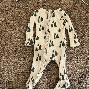 Spearmint Love footie in Trees 3-6